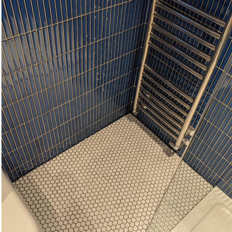 The Mosaic Factory Sevilla mozaïektegel - 29.6x29.9cm - wandtegel - Rechthoek - Porselein Jeans Blue Glans SW397945