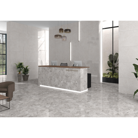 SAMPLE Terravito Hopuro wand- en vloertegel - 120x60cm - 10.5mm - gerectificeerd - Grijs SW1221342