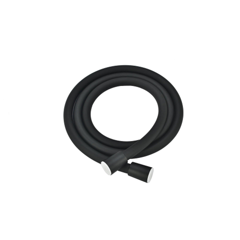 Fortifura Calvi Regendoucheset - thermostatisch - 30cm hoofddouche - gladde slang - staaf handdouche - draaibare baduitloop - mat zwart SW1592490