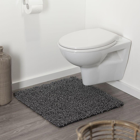 Sealskin Misto Tapis de toilette 2.5x60x60cm chenille noir SW71619