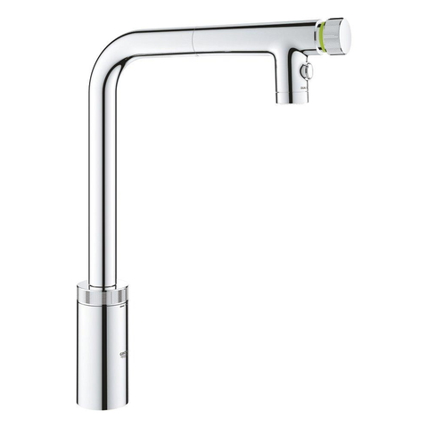 Grohe Minta SmartControl Keukenkraan - L-uitloop - uittrekbare dual spray - chroom SW960309