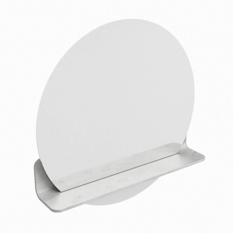Mondiaz SPOT miroir – Ø 60 cm – avec tablette – Opalo (marbre blanc) SW1235653