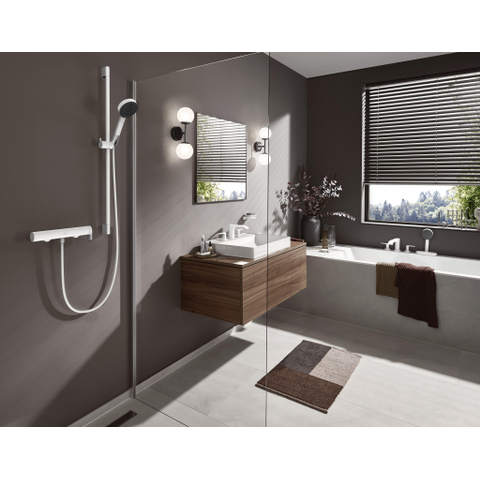 Hansgrohe VIVENIS Wastafelmengkraan - 90 met pop-up trekwaste - mat zwart SW642505