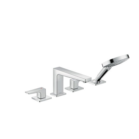 Hansgrohe Metropol 4-gats badrandcombinatie - hoogglans chroom SW99986