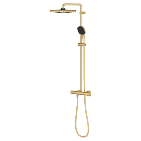GROHE Vitalio Comfort doucheset - met thermostaat - geborsteld cool sunrise (goud) SW1590104