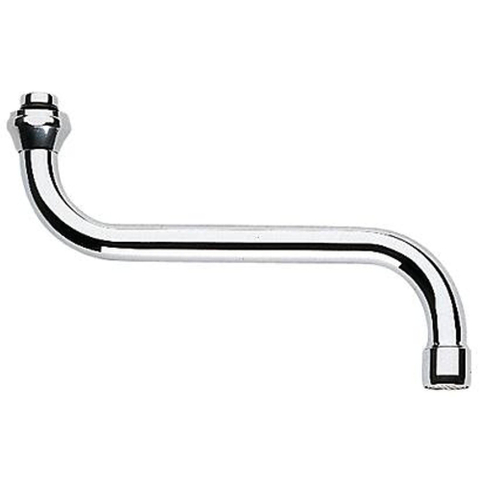 Grohe Draaibare S-uitloop - met straalregelaar - 3/4 inch - 150mm - chroom 0430455