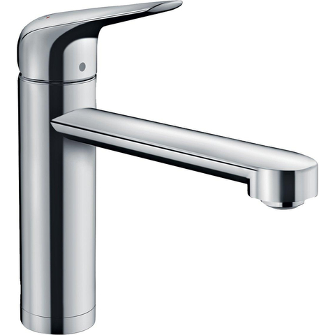Hansgrohe M42 M423-H120 Mitigeur de cuisine 1 trou pour installation devant fenêtre avec bec pivotant 360° rabattable chrome SW241703