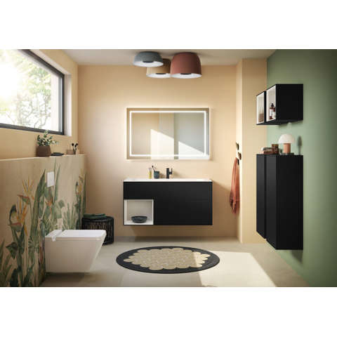 Villeroy & Boch Viconnect plaque de commande 2 boutons mat métallisé GA41215