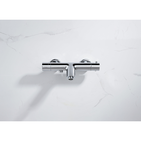 Fortifura Calvi thermostatische badkraan - hoogglans chroom SW720223
