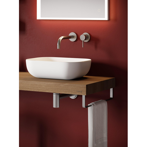 Looox sink collection opzet waskom rechthoekig 45x32,5cm matt white SW788174