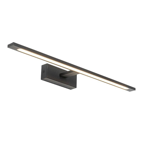 QAZQA Jerre Applique murale - 62x13,5x5,5cm - LED incluse - IP44 - noir mat SW1187230