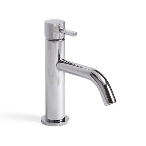 Crosswater MPRO Wastafelkraan - met geribbeld design - zonder waste - hoogglans chroom SW209237