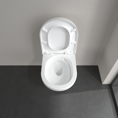 Villeroy & Boch Architectura WC suspendu - 53cm - sans rebord de rinçage - cuvette profonde Twistflush - CeramicPlus - blanc SW1162138