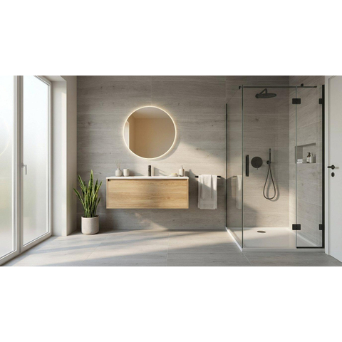 ÉCHANTILLON Terravito Fissaro carreau mural et de sol - 22.2x89.5cm - 8mm - rectifié - Aspect bois - Gris SW1130870