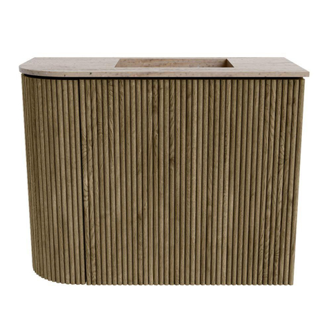 Mondiaz JOYA-DLUX Meuble de salle de bains 51,6cm - arrondi gauche couleur Dusk - Vasque FAYE position Droite Sans trou de robinet couleur Saba SW1426078