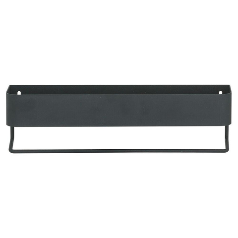 Sealskin Brix Tablette avec porte-serviettes 35x8x10cm métal noir SW196168