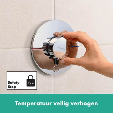 Hansgrohe Showerselect Thermostat encastré 1 fonction highflow chrome SW918064