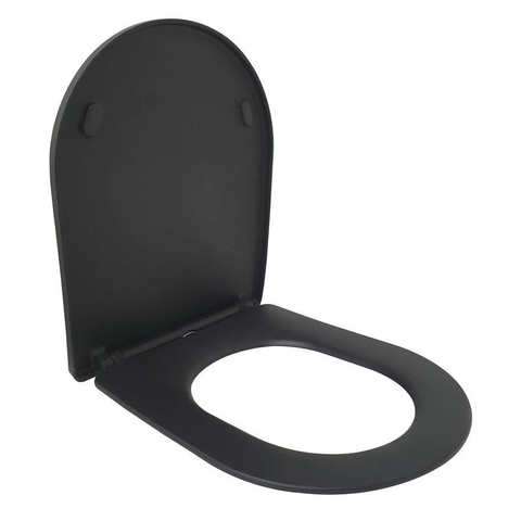Wiesbaden Shade Slim toiletzitting - softclose en quickrelease - mat zwart SW385135