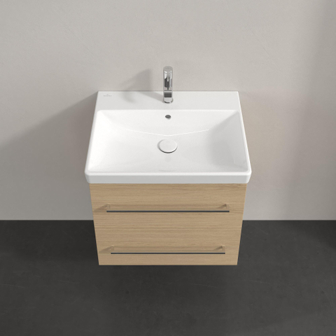 Villeroy & Boch Avento Wastafelonderkast - 2 uittrekladen - 576x514x484mm - Nordic Oak (hout) SW971884
