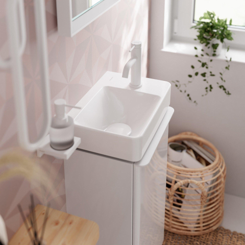 Hansgrohe Tecturis s Wastafelmengkraan - zonder waste - coolstart - 10.8cm uitloop - mat wit SW918728