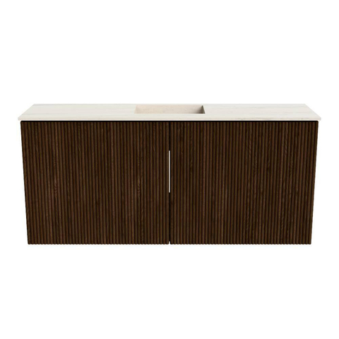 Mondiaz JOYA-DLUX 90cm toiletmeubel - kleur Walnut - Wastafel FAYE positie Midden Zonder kraangat kleur Meli. SW1424438