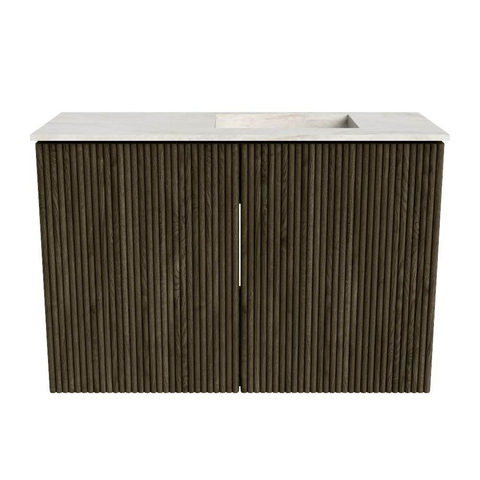 Mondiaz JOYA-DLUX 60cm toiletmeubel - kleur Shadow - Wastafel FAYE positie Rechts 1 kraangat kleur Ostra. SW1422981