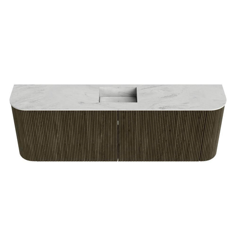 Mondiaz JOYA-DLUX Meuble de salle de bains 123,2cm - arrondis gauche et droite couleur Shadow - Vasque FAYE position Milieu 1 trou de robinet couleur Opalo SW1426216