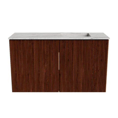 Mondiaz JOYA-DLUX 70cm meuble de salle de bains - couleur Ruby - Vasque FAYE position Droite 1 trou de robinet couleur Glace. SW1423529
