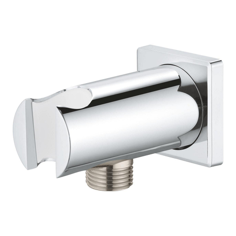 GROHE Rainshower wandaansluitbocht - vierkant - met houder - mat zwart SW1477516