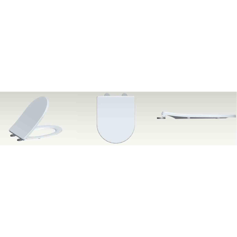 Wiesbaden Shade slim toiletzitting softclose en quick release glans wit OUTLETSTORE STORE36690
