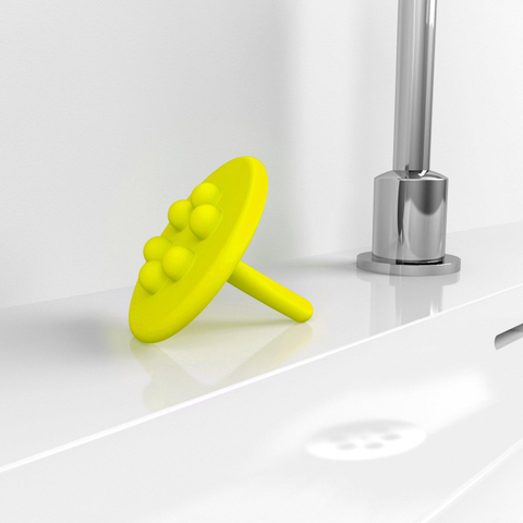 Clou Wash Me arrêt d'eau en silicone Jaune SW9449