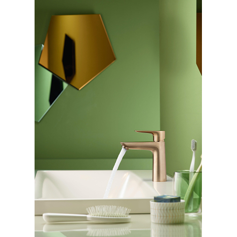 Hansgrohe Talis e 1 greeps wastafelkraan - 110 PopUp - trekwaste - geborsteld brons SW358784