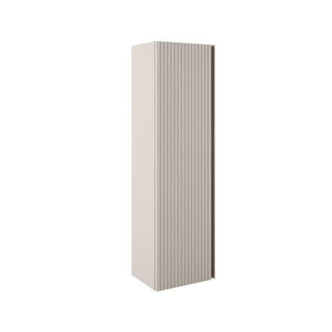 Saniclass Prime Blend Hoge Kast - 120x34.5x27.5cm - 1 deur - mat cotton (beige) - MDF licht beschadigd OUTLETSTORE STORE45289
