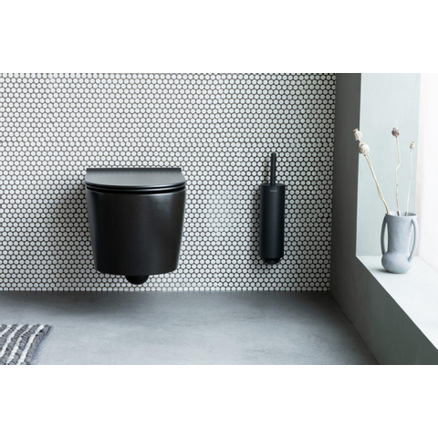 Brabantia MindSet Toiletborstel - houder - 42.5x11cm - mineral infinite grey SW721495