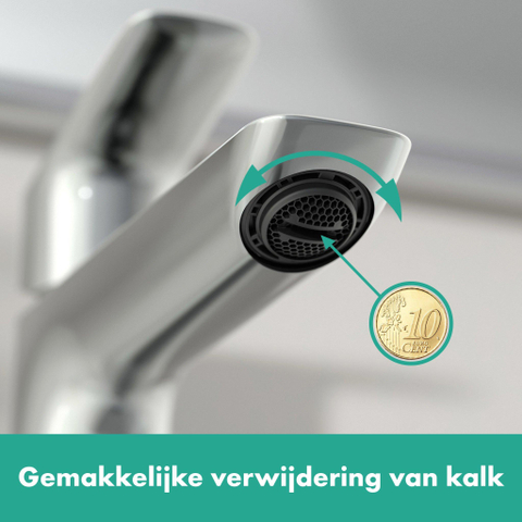 Hansgrohe Logis Wastafelkraan - 172 zonder plug - hoogglans chroom SW651433