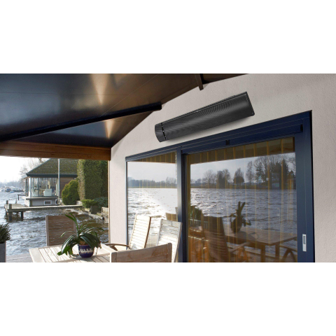 Eurom Terrasverwarming Outdoor Heatpanel 1800watt wand/plafond zwart SW539110