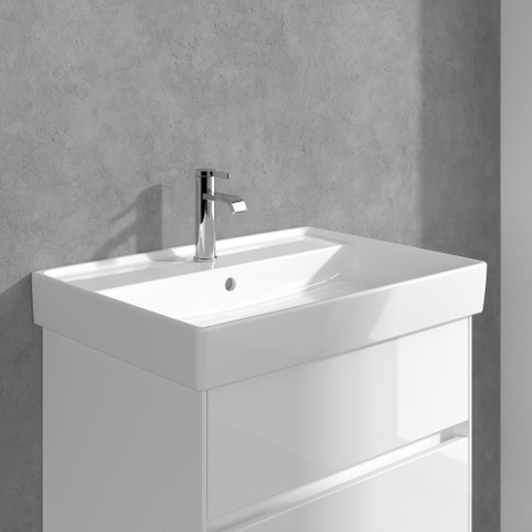 Villeroy & Boch Dawn 1 greeps wastafelkraan - zonder pop up afvoergarnituur - hoogglans chroom SW974117
