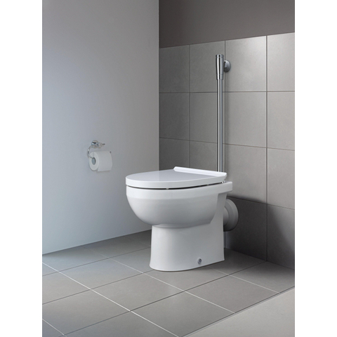 Duravit Durastyle Basic closetset Staand - diepspoel - spoelrandloos - 37x48cm - met softclose closetzitting - rimless - wit SW358501