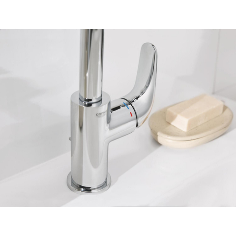 Grohe Swift QuickFix Wastafelkraan - l-size - met trekwaste - chroom -licht beschadigd- OUTLETSTORE STORE45002
