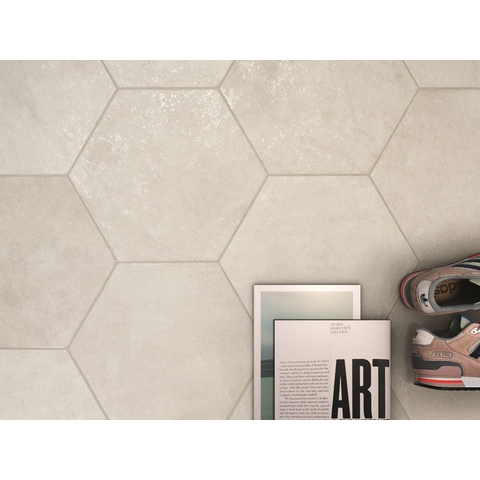 Ceralto Neroli Stone Carreau de sol - 32x36.8cm - 9.0mm - Blanc cassé SW795704