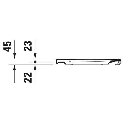 Duravit Universeel WC-zitting - 37x50x3.7cm Polypropyleen - wit 0314236