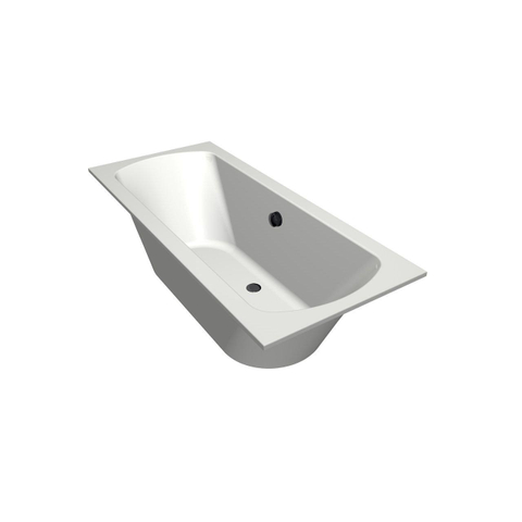 Xenz Lagoon Baignoire duo - 170x75x53 - bonde centrale - acrylique - blanc SW102938