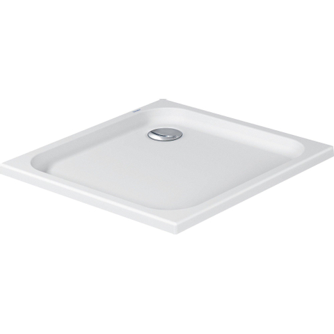 Duravit D-code Kunststof douchebak acryl vierkant - zonder paneel - 80x80cm - met afvoergat - diameter 90mm - wit 0295835