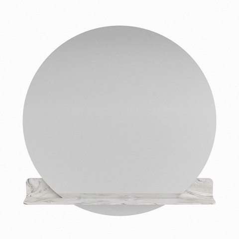 Mondiaz SPOT miroir – Ø 110 cm – avec tablette – Glace (marbre gris) SW1235639