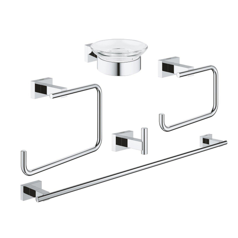 GROHE Essentials Cube ensemble d'accessoires 5 en 1 chrome 0438180