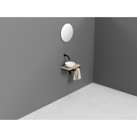 INK Otello XS vasque à poser - 24x24x12cm - porcelaine blanche mate SW411446