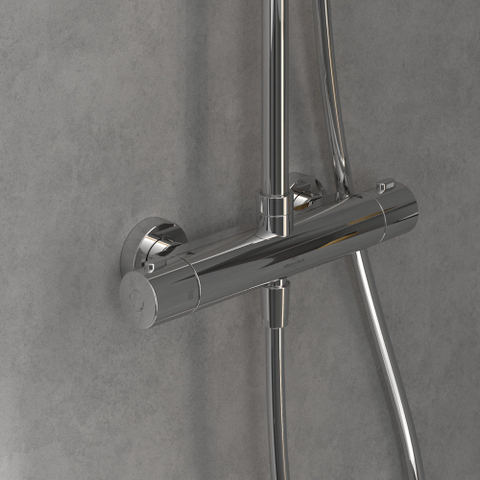 Villeroy & Boch Universal Showers Douchesysteem - met drie functies - voor wandmontage - hoogglans chroom SW974394