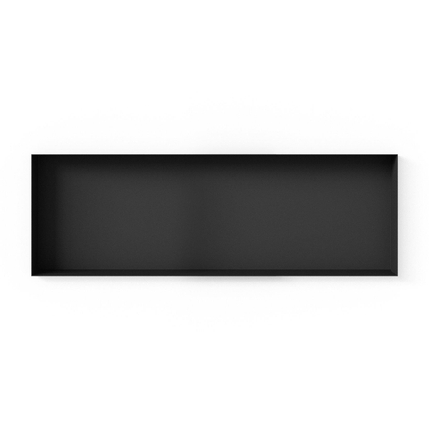 Looox Colour BoX inbouwnis - 90x30x10cm - RVS Zwart mat SW108654