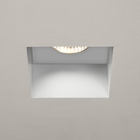 Astro Trimless Square Fixed 230V Inbouwspots 9x9x12.25cm IP65 fitting GU10 wit SW75740