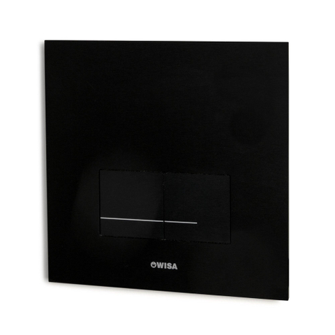 Wisa XS Panneau de commande - carré - 16x16x1 - double chasse - acier - noir 0701539